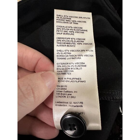 Black Wide Leg Dress Pants Womens Size 6 Classic Chic Maeve by Anthropologie - Picture 6 of 9